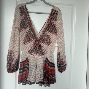 Free People Blouse NWT, XS (Fall Colors, Beautiful)
